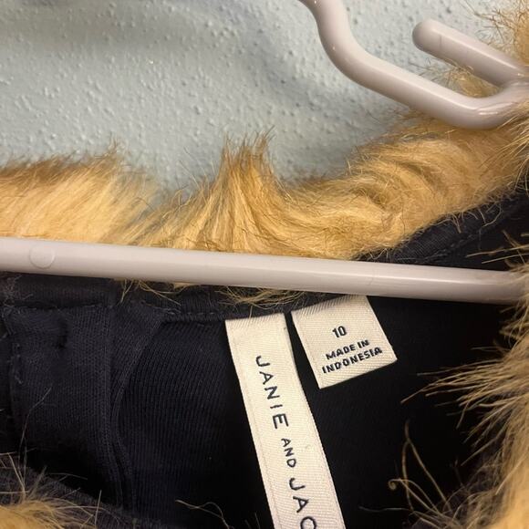 Janie and Jack Faux Fur Collar Top - Picture 3 of 4